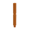 Tiger Terracotta Ribbed Taper
