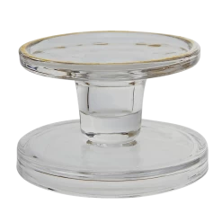 Mora Gold Rim Pillar And Taper Candle Holder