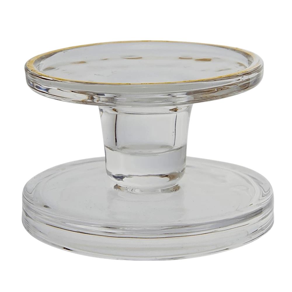 Mora Gold Rim Pillar And Taper Candle Holder