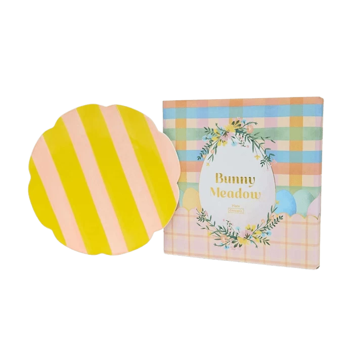 Bunny Meadow Scalloped 20cm Flat Plate