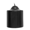 Black Unscented Pillar Dome Candle (76x76mm)