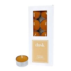 Vanilla Caramel Scented Tealight Candles (10 Pack)