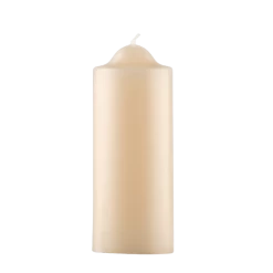 Ivory Unscented Pillar Dome Candle (110x50mm)