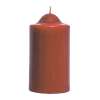 Red Unscented Pillar Dome Candle (80x50mm)