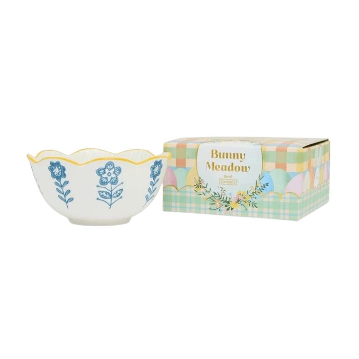 Bunny Meadow Scalloped 13cm Bowl