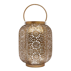 Clarabelle Gold Round Lantern