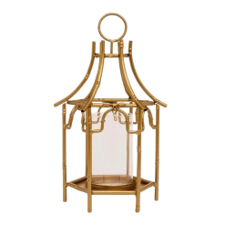 Bambina Bamboo Gold Lantern