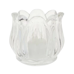 Lotus Clear Tealight Holder