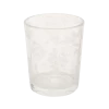 In Bloom White Etched Votive Holder