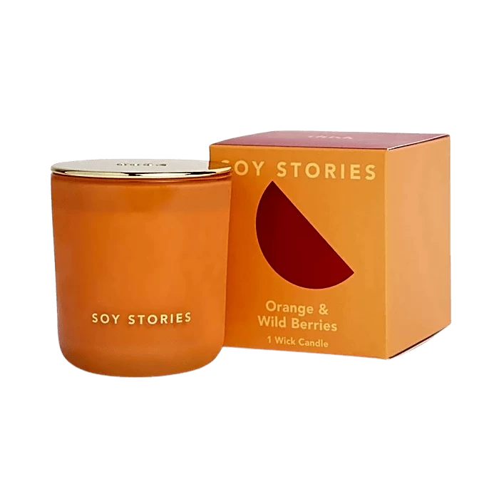 Orange & Wild Berries 1 Wick Soy Scented Candle