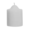 White Unscented Pillar Dome Candle (76x76mm)