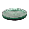 Zoya Green Glass Plate 15cm