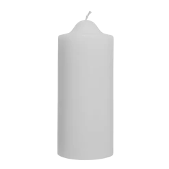 White Pillar Dome Candle (160x76mm)