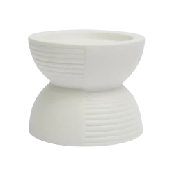 Darla White Taper & Pillar Holder