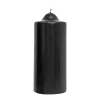 Black Unscented Pillar Dome Candle (110x76mm)