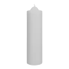 White Unscented Pillar Dome Candle (250x76mm)