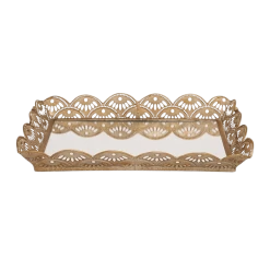 Rosalee Gold Mirror Tray 37cm
