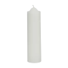 White Unscented Pillar Dome Candle (180x50mm)