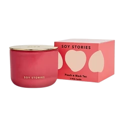 Peach & Black Tea 3 Wick Soy Scented Candle