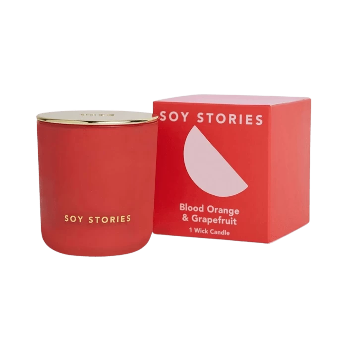 Blood Orange & Grapefruit 1 Wick Soy Scented Candle