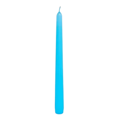 Light Blue Unscented Taper Candle