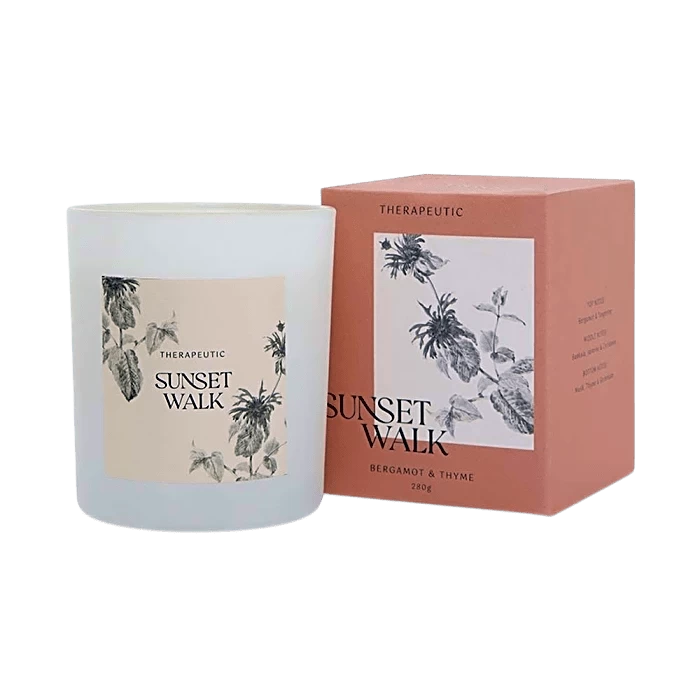 Bergamot & Thyme Sunset Walk 280G Candle 60hr For Her - Australian Made