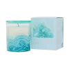 Keylime & Vanilla Amazonite Balance 1 Wick Candle 45hr Healing Stones