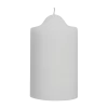 White Unscented Pillar Dome Candle (110x76mm)