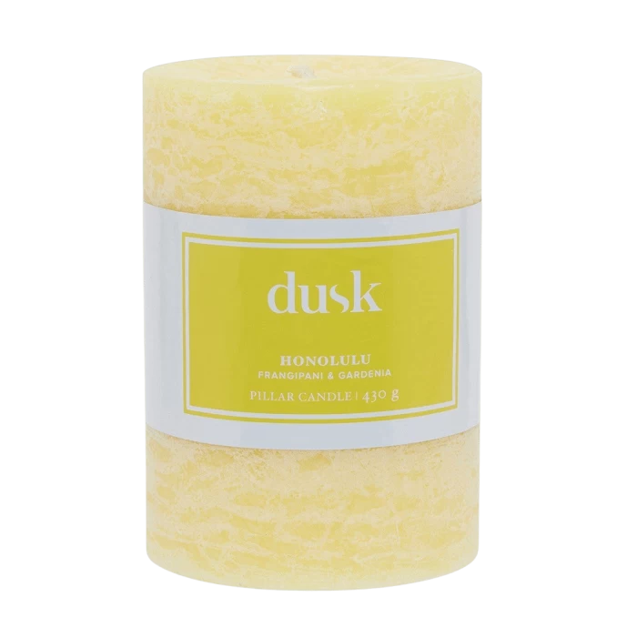 Frangipani & Gardenia Honolulu Scented Pillar Candle