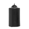 Black Unscented Pillar Dome Candle (80x50mm)