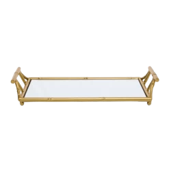 Bambina Gold Mirror Tray 35cm