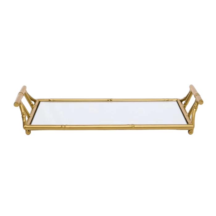 Bambina Gold Mirror Tray 35cm