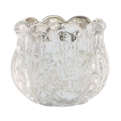 Azalea Silver Tealight Holder