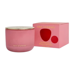 Strawberries & Whipped Meringue 3 Wick Soy Scented Candle