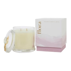 Passion Flower & Musk Flora 2 Wick Scented Candle