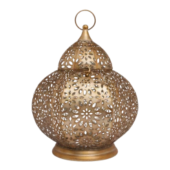 Athena Gold Round Lantern