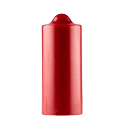 Red Unscented Pillar Dome Candle (160x76mm)