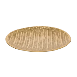 Zareen Gold Metal Plate 22cm