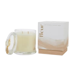 Star Jasmine & Golden Amber Fleur 2 Wick Scented Candle